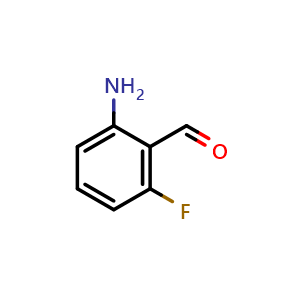 Chemical structure of 2-Amino-6-fluorobenzaldehyde , CAS 151585-93-2, AChemBlock W158017
