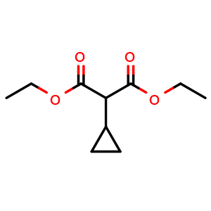 Chemical structure of Diethyl 2-cyclopropylmalonate , CAS 42392-68-7, AChemBlock W158031