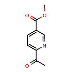 Chemical structure of Methyl 6-acetylpyridine-3-carboxylate , CAS 153559-93-4, AChemBlock W158043