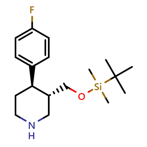 (3S,4R)-3-(((Tert-butyldimethylsilyl)oxy)methyl)-4-(4-fluorophenyl)piperidine