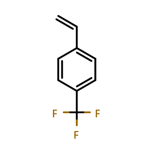 Chemical structure of 1-(Trifluoromethyl)-4-vinylbenzene , CAS 402-50-6, AChemBlock W158129