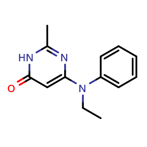 6-(Ethyl(phenyl)amino)-2-methylpyrimidin-4(3H)-one