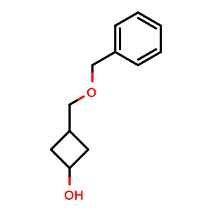 Chemical structure of 3-[(Phenylmethoxy)methyl]cyclobutanol , CAS 197167-53-6, AChemBlock W158231
