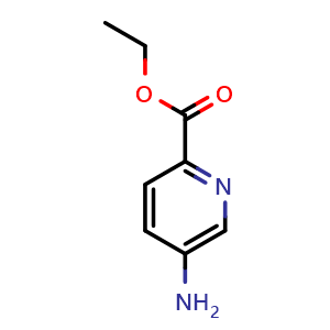 Chemical structure of Ethyl 5-aminopicolinate , CAS 119830-47-6, AChemBlock W158309