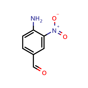 Chemical structure of 4-Amino-3-nitrobenzaldehyde , CAS 51818-99-6, AChemBlock W158310