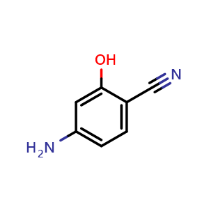 Chemical structure of 4-Amino-2-hydroxybenzonitrile , CAS 67608-58-6, AChemBlock W158325