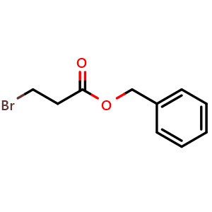 Chemical structure of Benzyl 3-bromopropanoate , CAS 90841-55-7, AChemBlock W158326