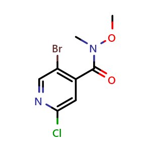 5-Bromo-2-chloro-N-methoxy-N-methylisonicotinamide