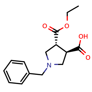 trans-1-Benzyl-4-(ethoxycarbonyl)pyrrolidine-3-carboxylic acid