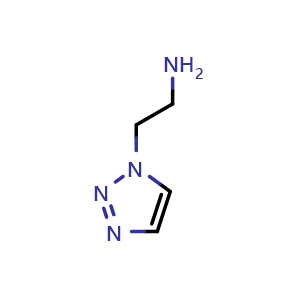 Chemical structure of 2-(1H-1,2,3-Triazol-1-yl)ethan-1-amine , CAS 4320-94-9, AChemBlock W158532