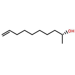 Chemical structure of (R)-Dec-9-en-2-ol , CAS 1370656-66-8, AChemBlock W158538