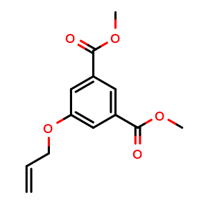 Chemical structure of Dimethyl 5-(allyloxy)isophthalate , CAS 21368-39-8, AChemBlock W158555