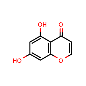 Chemical structure of 5,7-dihydroxychromone , CAS 31721-94-5, AChemBlock W158556