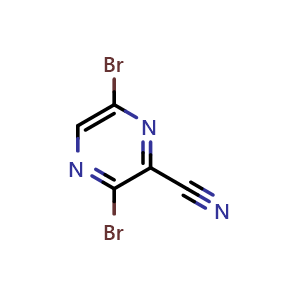 3,6-Dibromopyrazine-2-carbonitrile