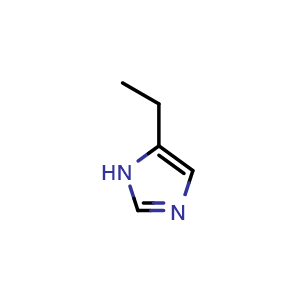 Chemical structure of 5-Ethyl-1H-imidazole , CAS 19141-85-6, AChemBlock W158575