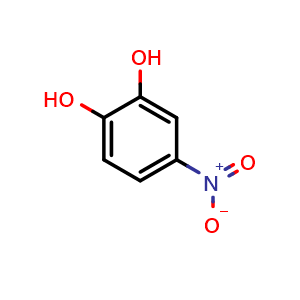 Chemical structure of 4-Nitrocatechol , CAS 3316-09-4, AChemBlock W158587