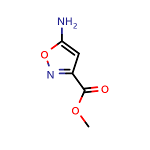 Chemical structure of Methyl 5-aminoisoxazole-3-carboxylate , CAS 1629161-40-5, AChemBlock W158589