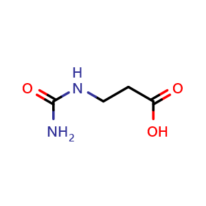 Chemical structure of Ureidopropionic acid , CAS 462-88-4, AChemBlock W158615