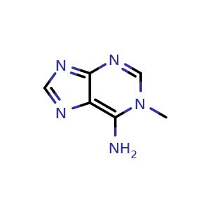 Chemical structure of 1-Methyladenine , CAS 5142-22-3, AChemBlock W158616