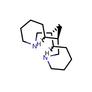 Chemical structure of (-)-Sparteine , CAS 90-39-1, AChemBlock W158627