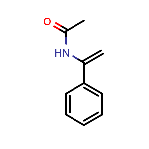 Chemical structure of N-(1-Phenylethenyl)acetamide , CAS 57957-24-1, AChemBlock W158652