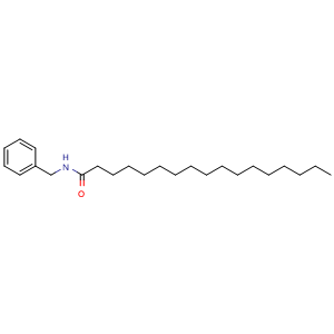 Chemical structure of N-benzyl-heptadecanamide , CAS 883715-19-3, AChemBlock W158682