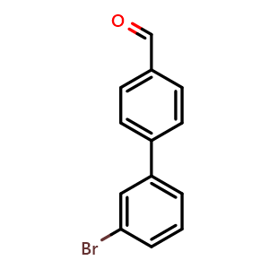 Chemical structure of 4-(3-Bromophenyl)benzaldehyde , CAS 400749-87-3, AChemBlock W158705