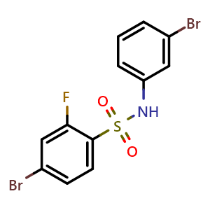 4-Bromo-N-(3-bromophenyl)-2-fluorobenzenesulfonamide
