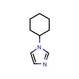 Chemical structure of 1-Cyclohexylimidazole , CAS 67768-61-0, AChemBlock W158737