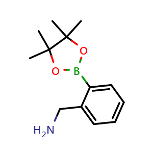 Chemical structure of [2-(4,4,5,5-Tetramethyl-1,3,2-dioxaborolan-2-yl)phenyl]methanamine , CAS 248274-04-6, AChemBlock W158765