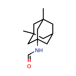 Chemical structure of N-(3,5-Dimethyl-1-adamantyl)formamide , CAS 351329-88-9, AChemBlock W158800