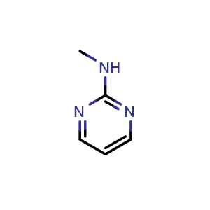 Chemical structure of N-Methylpyrimidin-2-amine , CAS 931-61-3, AChemBlock W158829