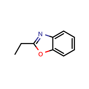 Chemical structure of 2-Ethylbenzo[d]oxazole , CAS 6797-13-3, AChemBlock W158880