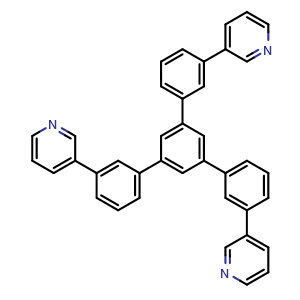 Chemical structure of 3,3'-(5'-(3-(Pyridin-3-yl)phenyl)-[1,1':3',1''-terphenyl]-3,3''-diyl)dipyridine , CAS 921205-03-0, AChemBlock W158896