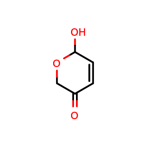 Chemical structure of 2-hydroxy-2H-pyran-5-one , CAS 35436-57-8, AChemBlock W158904