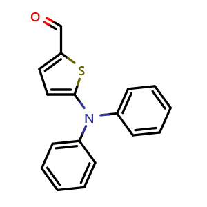 Chemical structure of 5-(Diphenylamino)thiophene-2-carbaldehyde , CAS 133878-94-1, AChemBlock W158908