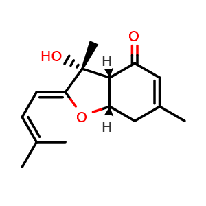 Chemical structure of Bisabolangelone , CAS 30557-81-4, AChemBlock W158933