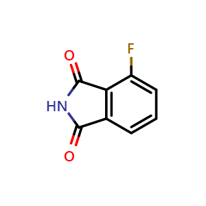 Chemical structure of 4-Fluoroisoindoline-1,3-dione , CAS 51108-29-3, AChemBlock W158964
