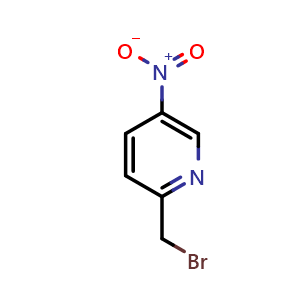 Chemical structure of 2-(Bromomethyl)-5-nitropyridine , CAS 887588-20-7, AChemBlock W158967