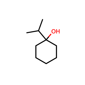 Chemical structure of 1-Isopropylcyclohexanol , CAS 3552-01-0, AChemBlock W159006