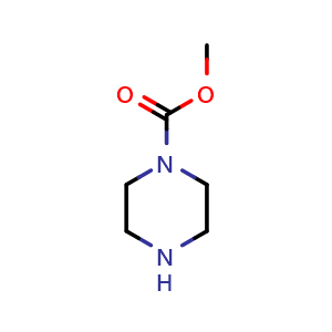 Chemical structure of Methyl Piperazine-1-carboxylate , CAS 50606-31-0, AChemBlock W159008