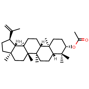 Chemical structure of Lupeol acetate , CAS 1617-68-1, AChemBlock W159035