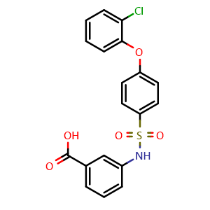 3-((4-(2-Chlorophenoxy)phenyl)sulfonamido)benzoic acid