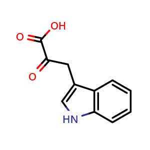 Chemical structure of Indole-3-pyruvic acid , CAS 392-12-1, AChemBlock W159060