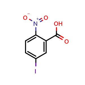 Chemical structure of 5-Iodo-2-nitrobenzoic acid , CAS 35674-28-3, AChemBlock W159062