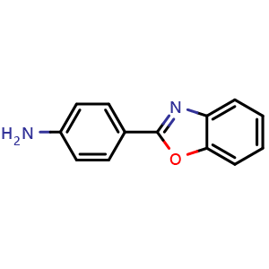 Chemical structure of 4-(Benzo[d]oxazol-2-yl)aniline , CAS 20934-81-0, AChemBlock W159079