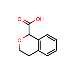 Chemical structure of Isochroman-1-carboxylic acid , CAS 13328-85-3, AChemBlock W159095