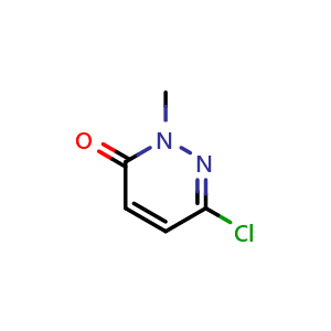 Chemical structure of 6-chloro-2-methyl-2,3-dihydropyridazin-3-one , CAS 10071-38-2, AChemBlock W159132
