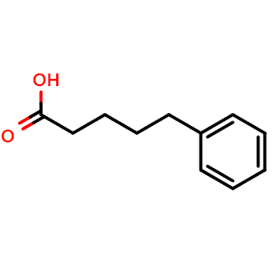Chemical structure of 5-Phenylvaleric acid , CAS 2270-20-4, AChemBlock W159137