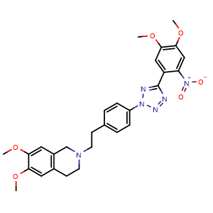 2-(4-(5-(4,5-Dimethoxy-2-nitrophenyl)-2H-tetrazol-2-yl)phenethyl)-6,7-dimethoxy-1,2,3,4-tetrahydroisoquinoline